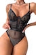 Pretty Lingerie Sexy Κορμάκι Διχτυωτό Μαύρο