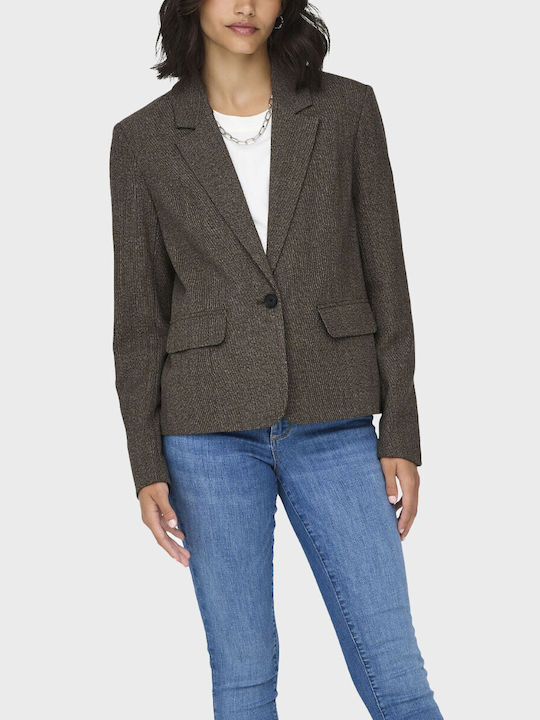 Only Women's Blazer Grey