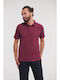 Russell Europe Ανδρικό Διαφημιστικό T-shirt Κοντομάνικο Burgundy