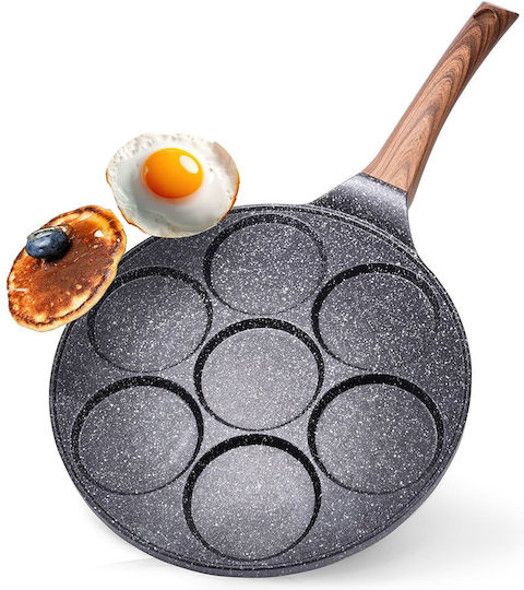 Granite Pan 7 Egg Fritters Black&wood 199007