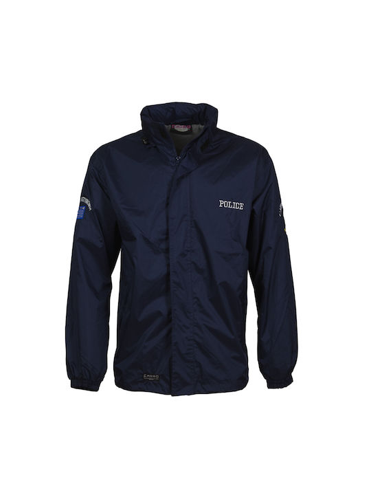 Woodland Police Windproof Jacket Black 502-POLICE