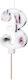 PartyDeco Birthday Candle Number "3" in White C...
