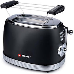 Alpina Appliances Тостер Двуместна 850W Черен