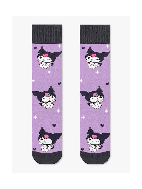 NODO Kuromi Socks Purple