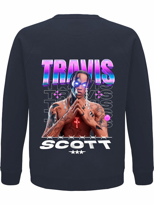 Travis Scott Fortnite Φούτερ Fortnite Navy Μπλε