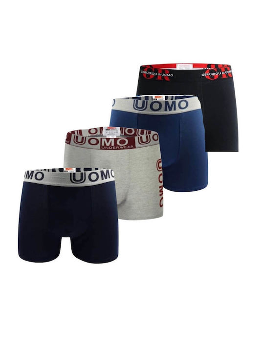 Uomo Men's Boxers Colorful 4Pack