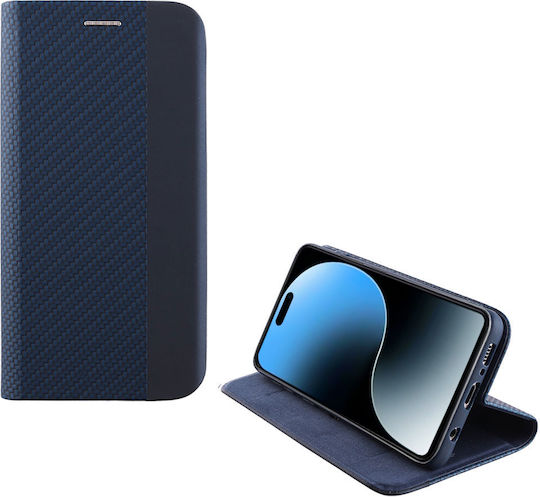 Idol 1991 Elite Anti-rfid Book Synthetic Leather / Silicone Blue (iPhone 16 Plus)