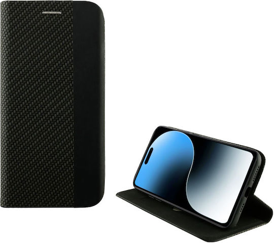 Idol 1991 Elite Anti-rfid Book Synthetic Leather / Silicone Black (iPhone 16)