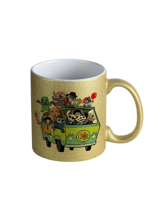 Koupakoupa Halloween Mug Ceramic Gold 330ml