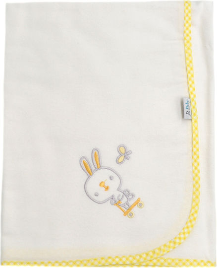 Bunny Bebe Одеяло за пелени Yellow Жълт 90x90см.