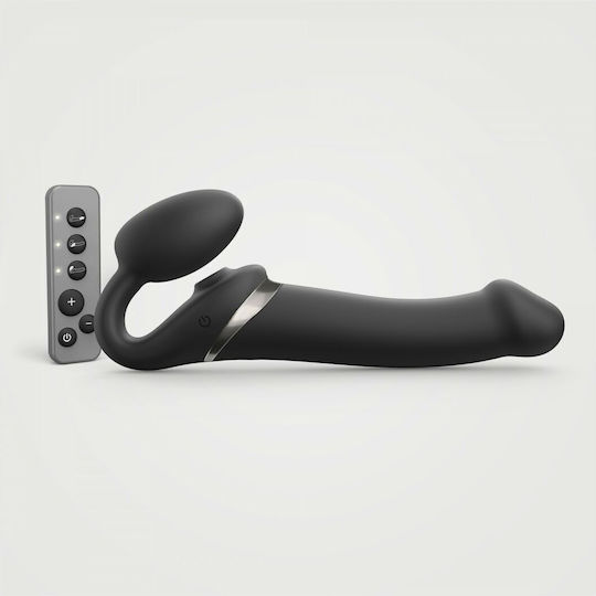 Strap On Me Strapless Strap On με Dildo με Δόνηση σε Μαύρο Χρώμα
