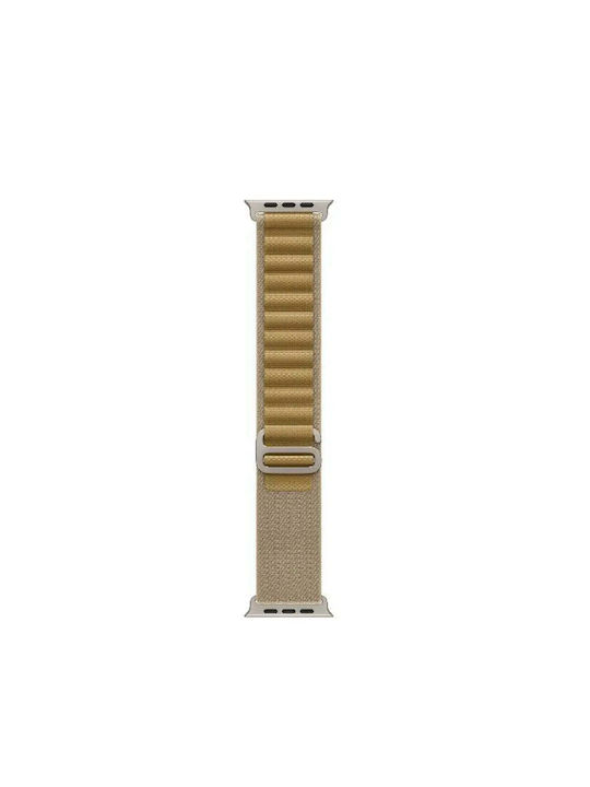 Apple Alpine Loop Large Natural Titanium Finish Curea Tesatura Tan (Apple Watch 46mm)