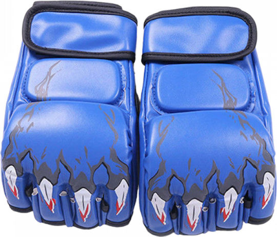 Boxhandschuhe aus Synthetikleder für Sandsack Blau