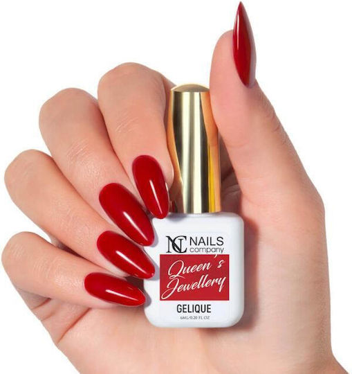 Nc Nails Semi-Permanent Nail Polish Red 6ml 1pcs