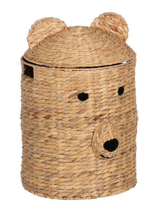 Decorative Basket Wicker Black 39x39x60cm BigBuy