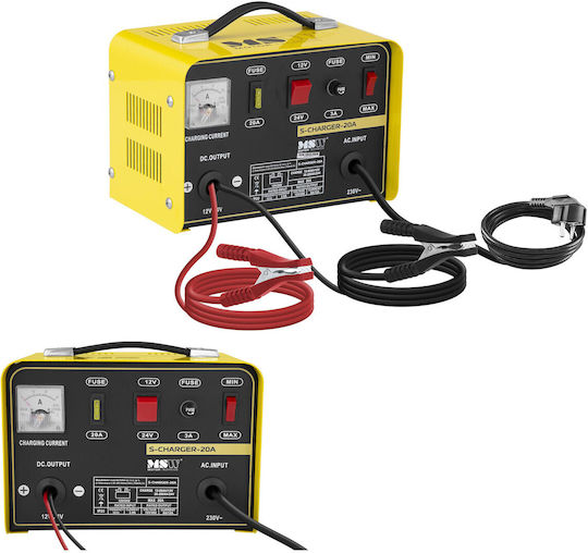 MSW Batterieladegerät Für Auto & Lastkraftwagen 12/24V 12A