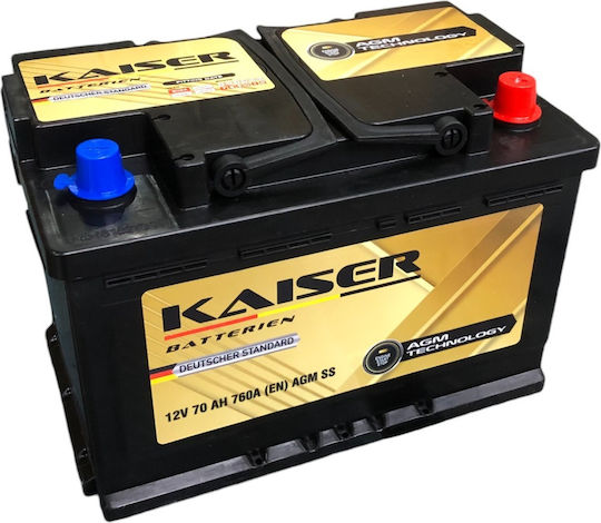 Kaiser Batterie Auto mit Kapazität 70Ah und CCA 900A