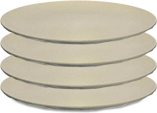 Koziol Teller Wüste aus Melamin Beige 4Stück