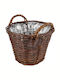 Creative Dekorativer Korb Korbweide mit Griffen Beige 30x30x30cm
