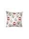 Borea Weihnachtsdekoratives Kissen Platz Beige 45x45cm