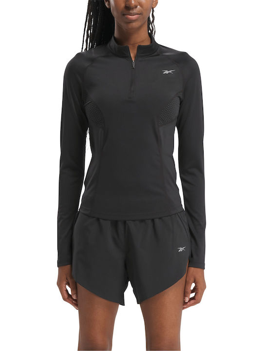 Reebok Women's Blouse with Zipper Black