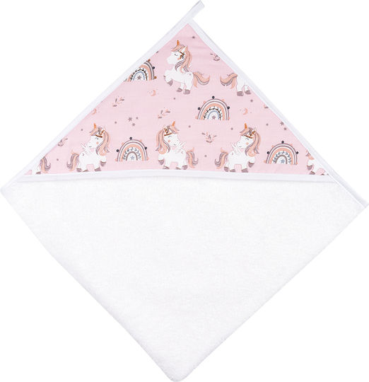Bunny Bebe Baby Bath Towel Hooded 75x75cm