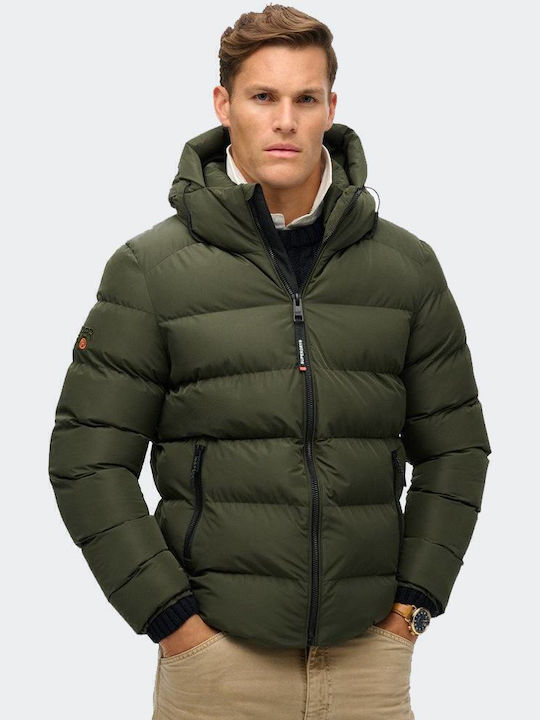 Superdry D2 Sdcd Μπουφάν Puffer Χακί