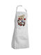 Koupakoupa Halloween Inside Out Waterproof Apron White 40x22cm