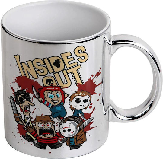 Koupakoupa Halloween Inside Out Becher Keramik Silber 330ml Koupakoupa Halloween Inside Out Becher Keramik Silber 330ml