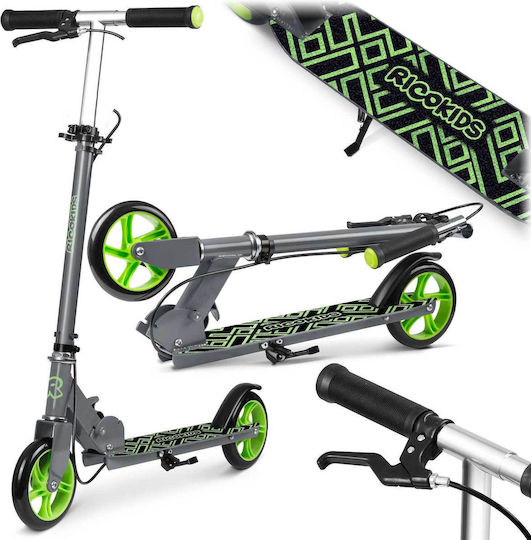 Ricokids Kids Scooter Foldable Kodi 2-Wheel Gray-Green