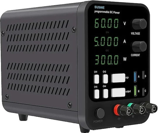 Adjustable Dc Power Supply 300w Output Power Voltage Regulator Technology Su6005 0-60v 0-5a Eu