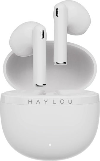 Haylou X1 Plus Earbud Bluetooth Handsfree Ακουστικά με Θήκη Φόρτισης Λευκά