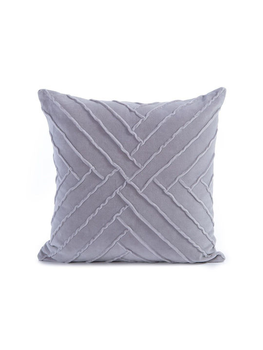 Μαξιλάρι Διακοσμητικό Γέμιση Visegrand Grey Nef-nef Homeware 45x45 Βαμβάκι-πολυέστερ