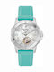 Bulova Marine Star Women's Watch with Turquoise Rubber Strap