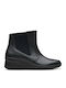 Suttyn Rae Leather Women's Ankle Boots Platform Black