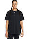 Campus Collection Damen Sportlich Oversized T-Shirt Schwarz
