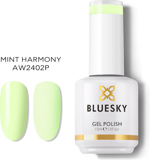 Bluesky Хибриден Лак за Нокти Mint Harmony Aw2402 15мл 1бр