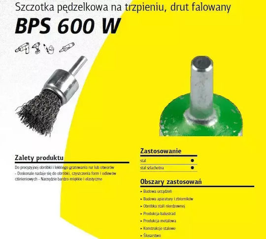 Perie Pedder Coadă 6 Oțel Ondulat 25x6 1/10 Klingspor