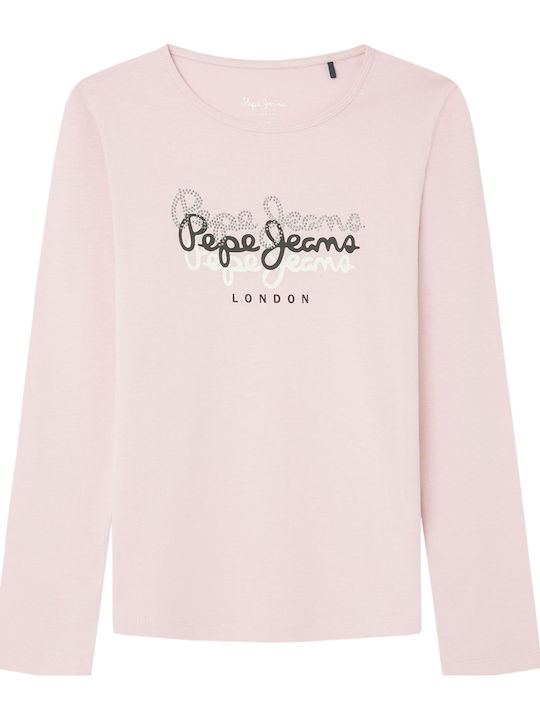 Pepe Jeans Kids' Shirt Long Sleeve Pink Tianne