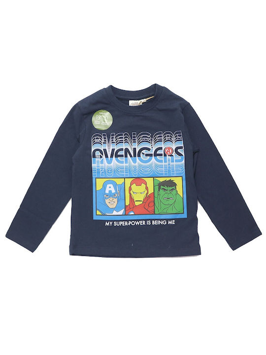 Kids Blouse Long Sleeve dark blue Εποχιακό