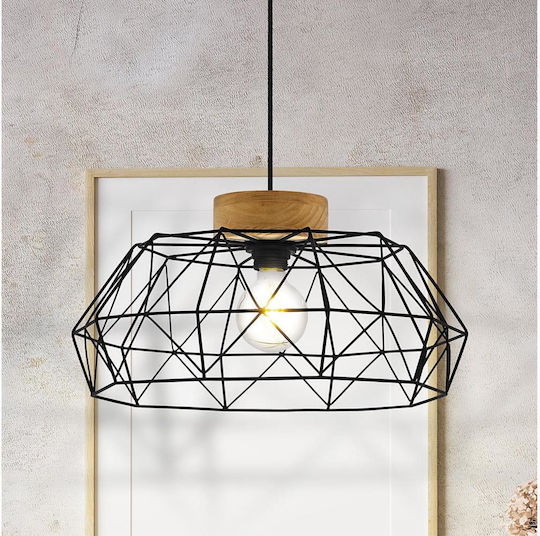 Eglo 44089 Pendant Ceiling Light Padstow 1xe27 60w 230v FSC Certified