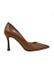 Fardoulis Leather Tabac Brown Heels