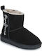Leder Kinderstiefel Schwarz