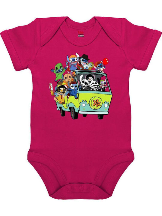 Koupakoupa Stitch Halloween Κορμάκι Ροζ