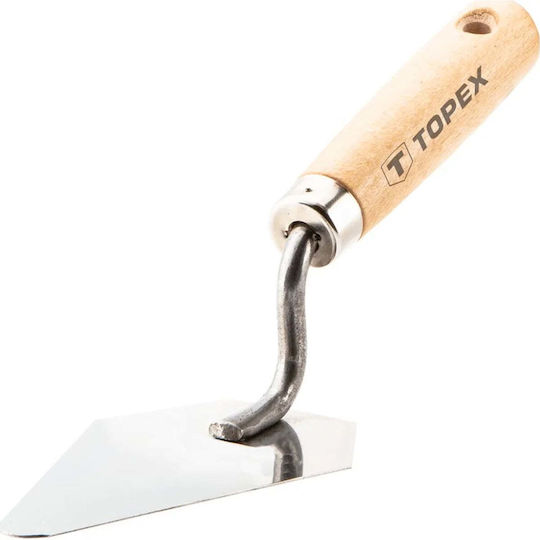 Topex Stucco Trowel Stucco Trowel Sharp 140 x 80 mm Stainless Steel