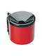 Self-extinguishing Wall Ashtray Indoor Outdoor Use Red Diameter 15cm