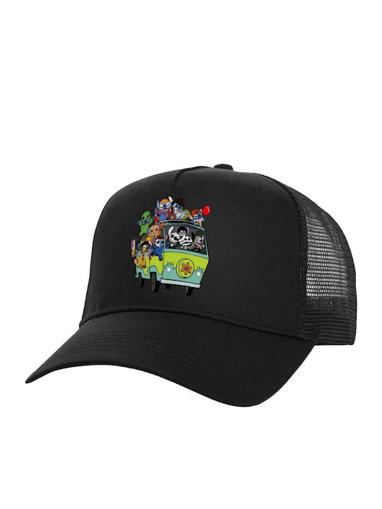 Koupakoupa Stitch Halloween Jockey με Δίχτυ Μαύρο