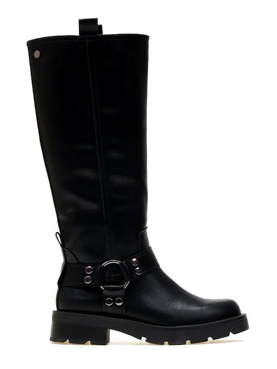 Xti Synthetic Leather Women's Boots Black