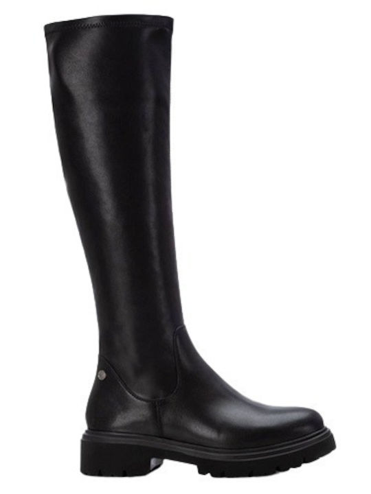 Xti Synthetic Leather Women's Boots Black