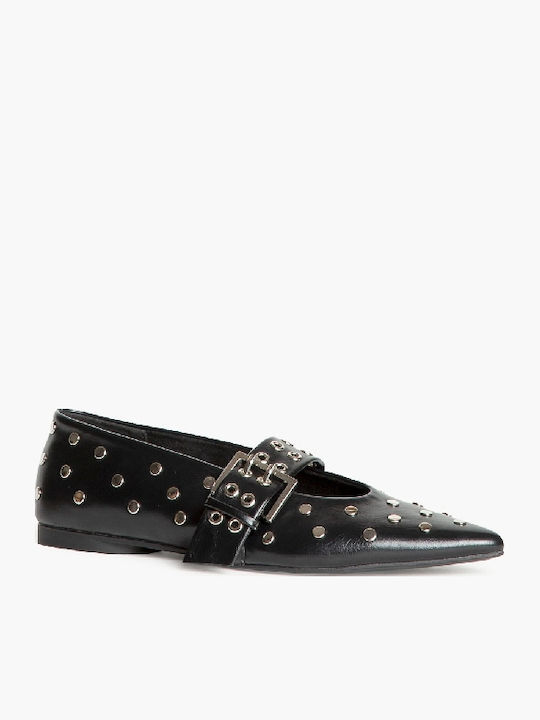 Corina Damen Ballerinas Spitz zulaufend in Schw...